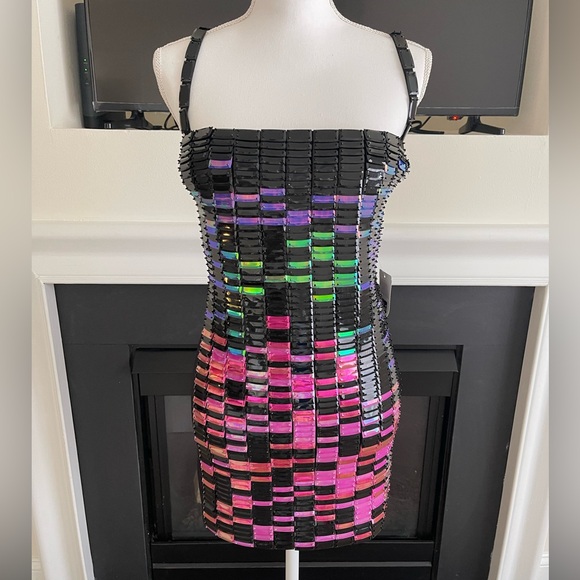 Attico Rue Mini Dress NEW - Picture 3 of 13